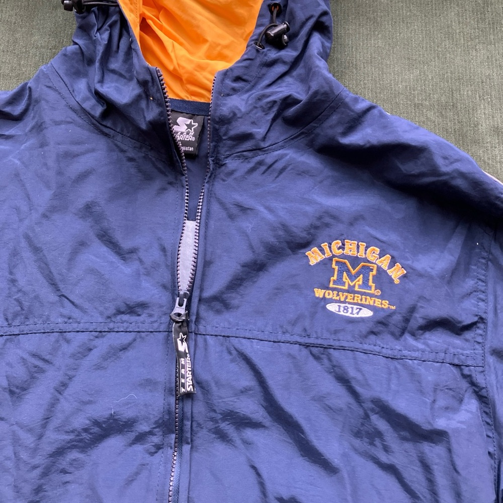 Starter Michigan Wolverines Blue Jacket